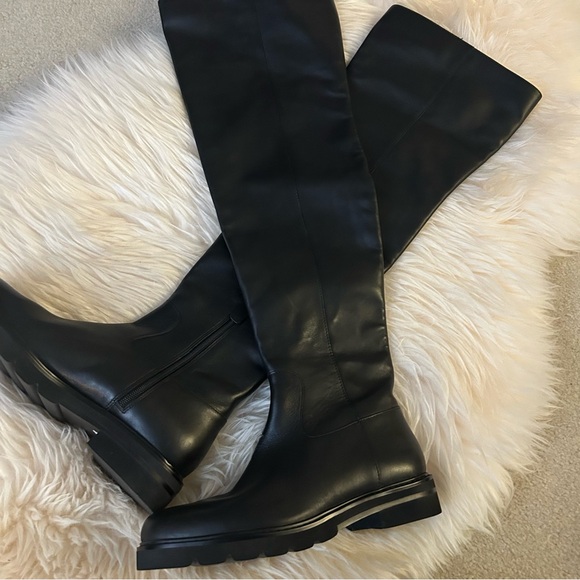 Best over the knee! Stuart Weitzman Chicago lug sole all leather boots w/ zipper - Picture 8 of 8